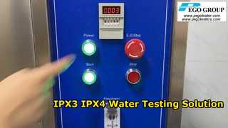 Apparecchio per test pioggia IEC60529 IPX3 e IPX4 con ugello spruzzatore portatile