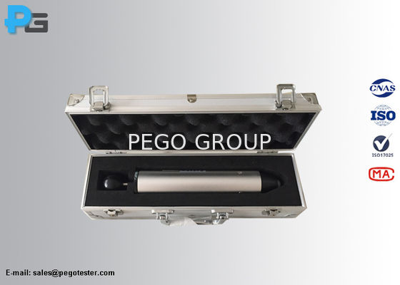 IK04 Attrezzatura di prova di impatto con martello a molla con energia di impatto di 0,5 J e testa di martello in poliammide conforme alla norma IEC60320-1