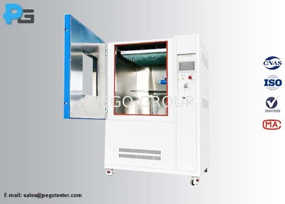 Camera di prova pioggia verticale IEC60529 con acciaio inossidabile SUS304 e controllo touch screen PLC per test IPX1 IPX2