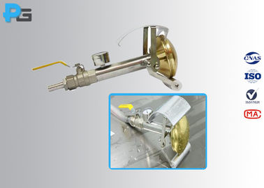 Innaffi l'apparecchiatura di collaudo del IP dell'ugello spruzzatore IEC60529 IPX3/IPX4 con la testa dell'irrigatore d'ottone
